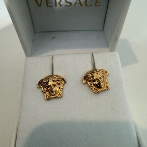 Versace Gold Medusa Cuff Links